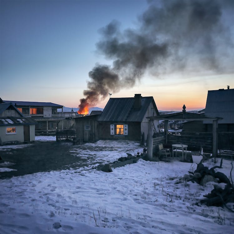 A fire outbreak caused by a poorly maintained chimney