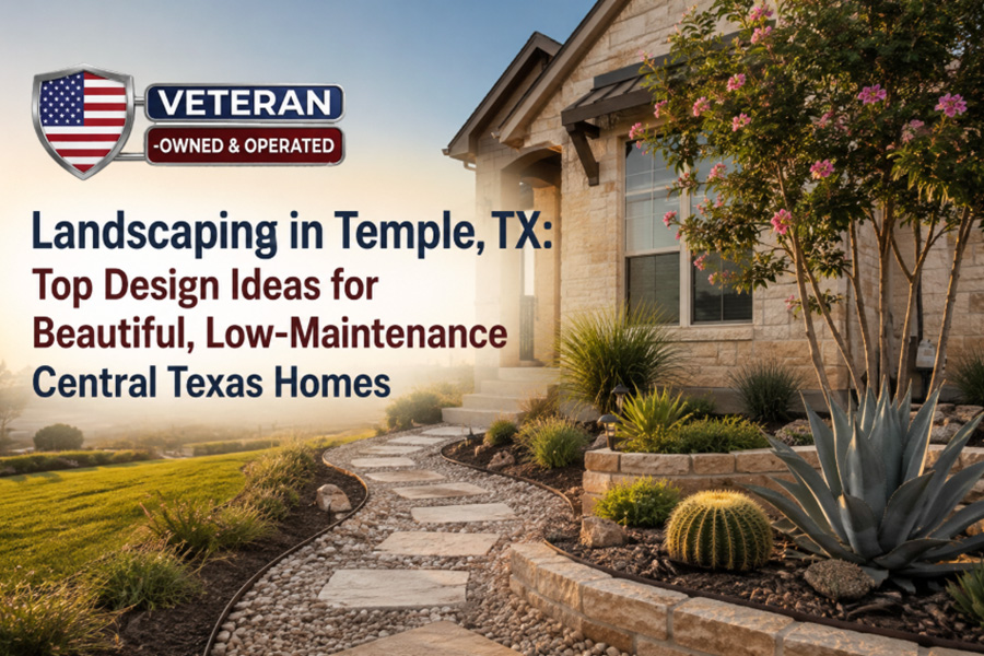Landscaping in Temple TX Top Design Ideas for Beautiful Low Maintenance Central Texas Homes
